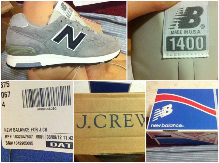 ขายรองเท้า NEW BALANCE® FOR J.CREW 1400 SNEAKERS.เบอร์7 ของแท้จากอเมริกา มีใบเสร็จจากร้านJ.CREWให้ดู ราคา5000บาท รูปที่ 1