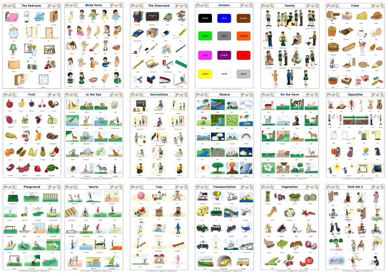 ชุดบัตรคำศัพท์ประกอบภาพ กล่องบัตรคำศัพท์ เริ่มต้น ชุด Starter รูปที่ 2