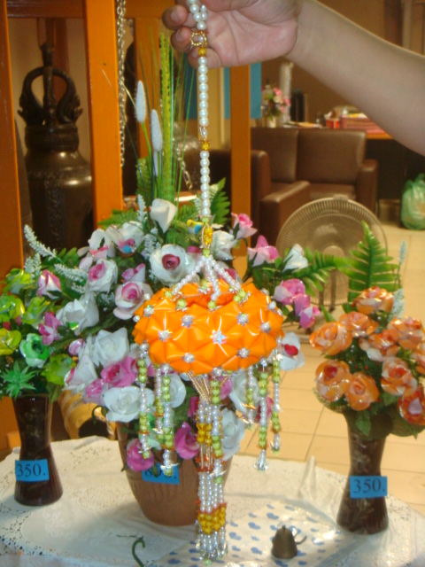 โมบายหลอดกาแฟงานHandmade รูปฟักทอง รูปที่ 6