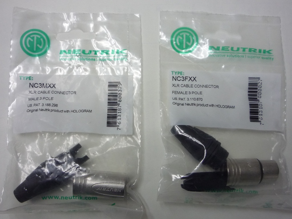 ขายหัว XLR ยี่ห้อ Neutrix รุ่น NC3Mxx และ NC3Fxx รูปที่ 1