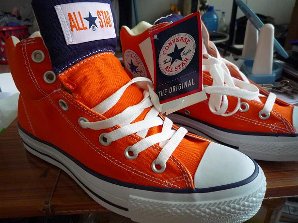 รองเท้า CONVERSE ALL STAR V-PLUS HI -- ORANGE เบอร์ 8 (ไม่มีในไทย) รูปที่ 1