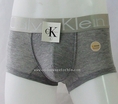 กางเกงในชาย Calvin Klein Boxer Briefs : สีเทา แถบสีเงิน
