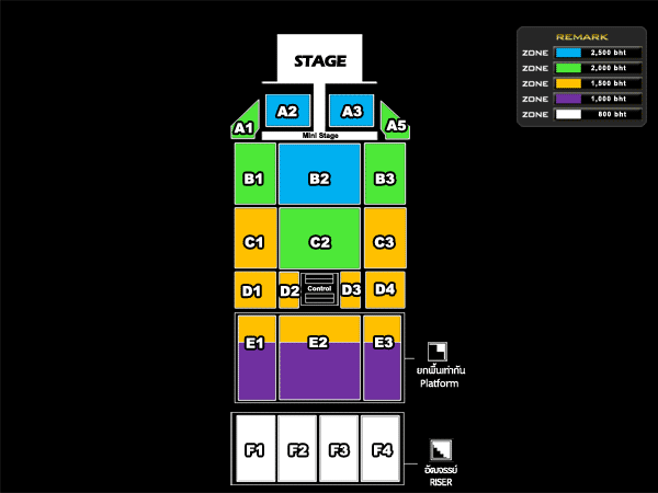 ขายบัตร 5live (Five Live) เนื่องจากอยากเปลี่ยนไปนั่งโซนหน้า (ลดจาก 1500 เหลือ 1000 บาท) รูปที่ 1