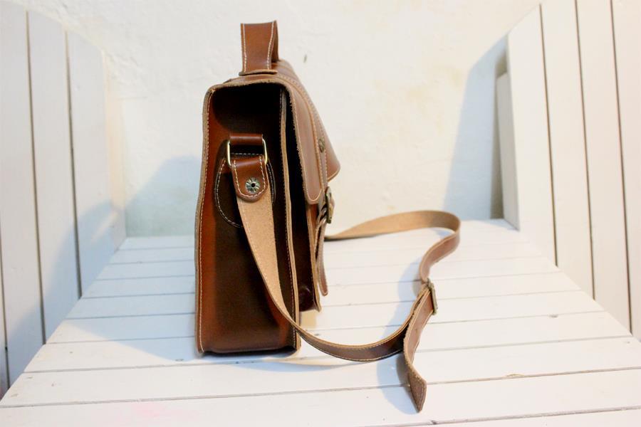กระเป๋าหนังแท้ Satchel handmade รูปที่ 4