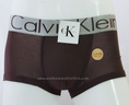 กางเกงในชาย Calvin Klein Boxer Briefs : สีน้ำตาล แถบสีเงิน