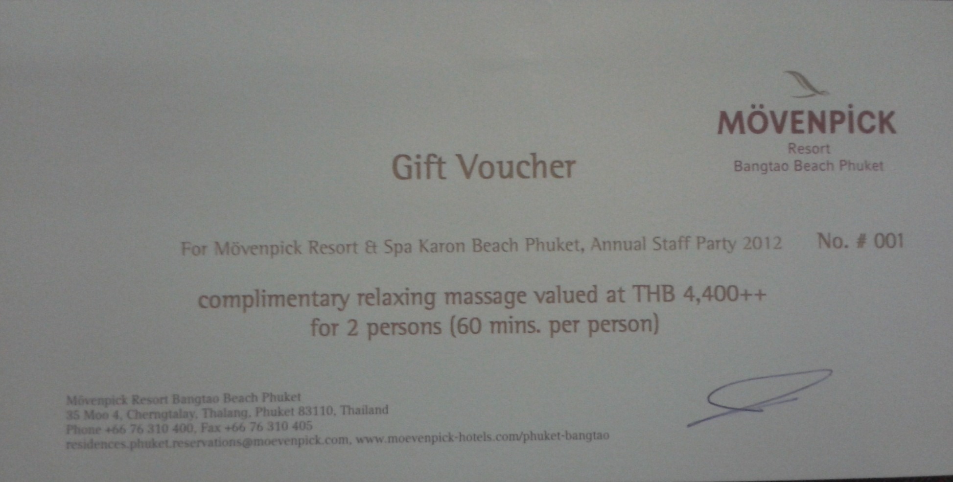 ขาย Gift Voucher Spa ลดมากกว่า 50 % รูปที่ 1