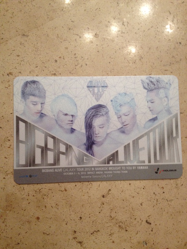 ขายบัตรคอนเสิรต์ Big Bang Alive Galaxy Tour 2012 รูปที่ 1