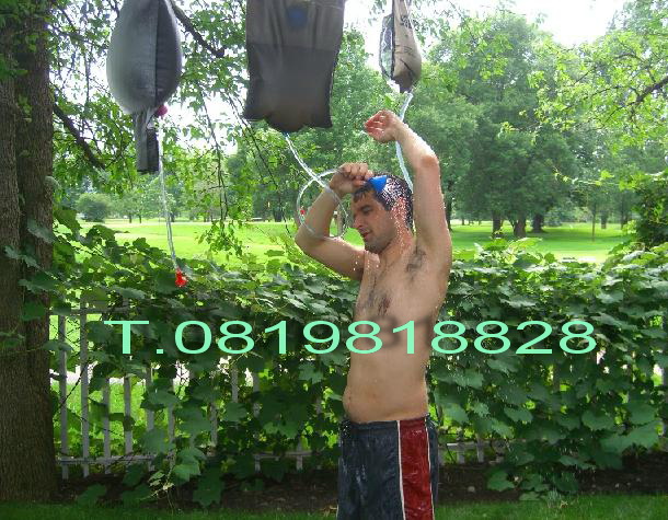 ถุงน้ำร้อนโซล่าเซลล์ 20L/5Gal.  แม้อยู่กลางป่า ก็มีน้ำอุ่นอาบ!!!! รูปที่ 4