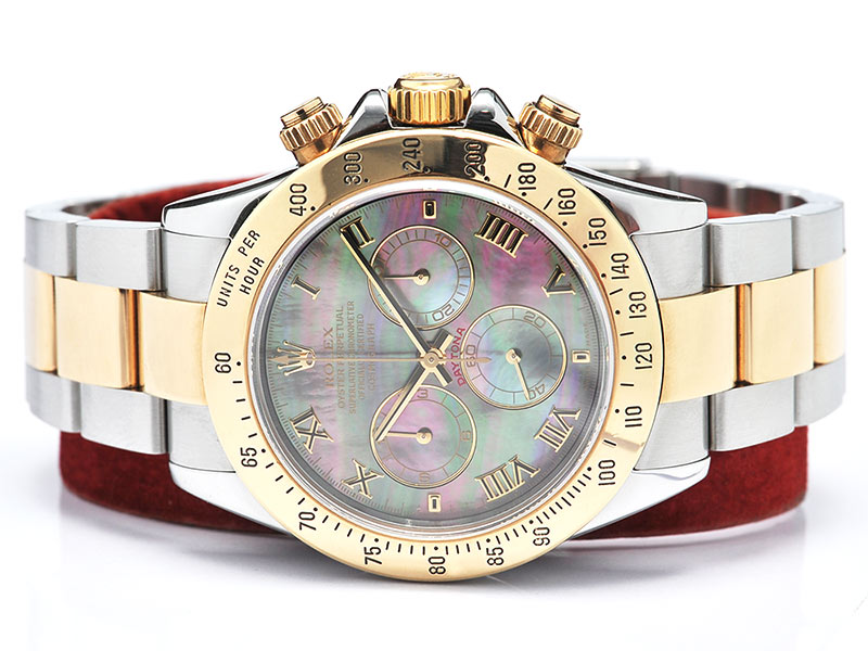 ขายนาฬิกาของแท้ มือสอง Rolex Oyster Perpetual Daytona หน้าปัด Mother Of Pearl Roman พร้อมใบ >> O86-OOOO19O รูปที่ 1