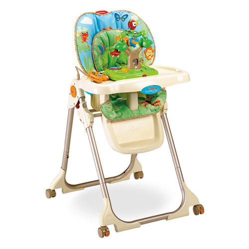 เก้าอี้ทานข้าวเด็ก Fisher Price High Chair - Rainforest Healthy Care High Chair ของใหม่ ราคาถูก มีของพร้อมส่ง รูปที่ 1