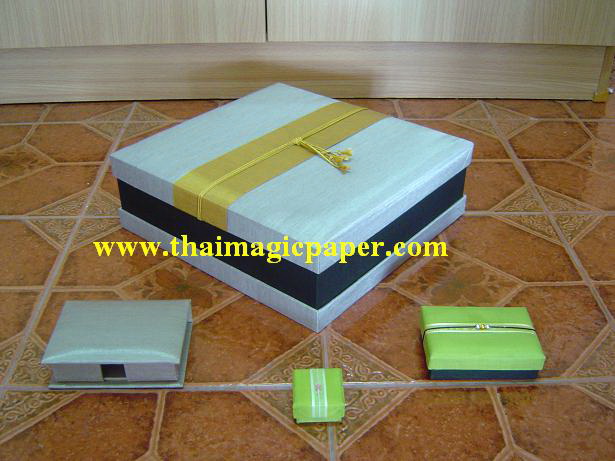 Otop silkbox ของชำร่วย ของพรีเมี่ยม กล่องของขวัญ กล่องผ้าไหมเชียงใหม่ กล่องกระดาษสา  รูปที่ 2