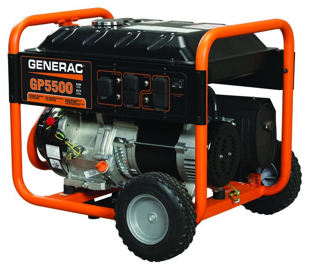 Offer Low Price Generac 5939 GP5500 6,875 Watt 389cc OHV Portable Gas Powered Generator รูปที่ 1