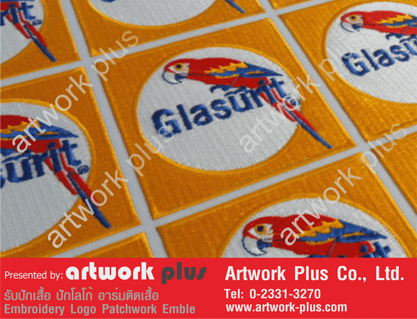 artwork-plus.com รับปักเสื้อ รับปักผ้า รับปักผ้าด้วยคอมพิวเตอร์ รับปักโลโก้ รับปักเสื้อโปโล รับปักชื่อ ทำอาร์ม รูปที่ 3