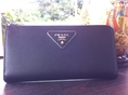 กระเป่าสตางค์ Prada saffiano wallet สีดำ