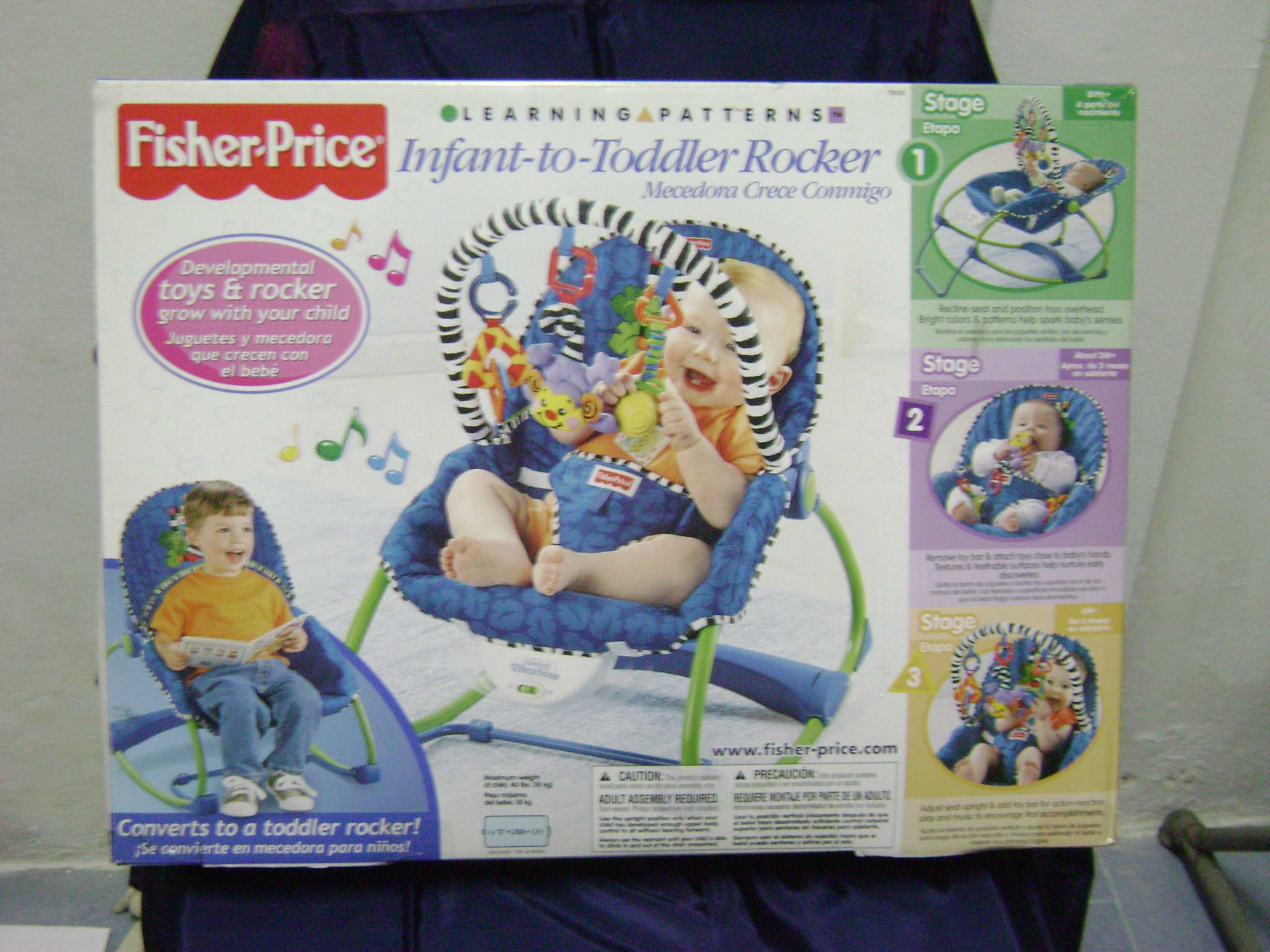 เก้าอี้เปลโยก Fisher-Price  สำหรับเด็กอายุ 1 เดือนขึ้นไป รูปที่ 1