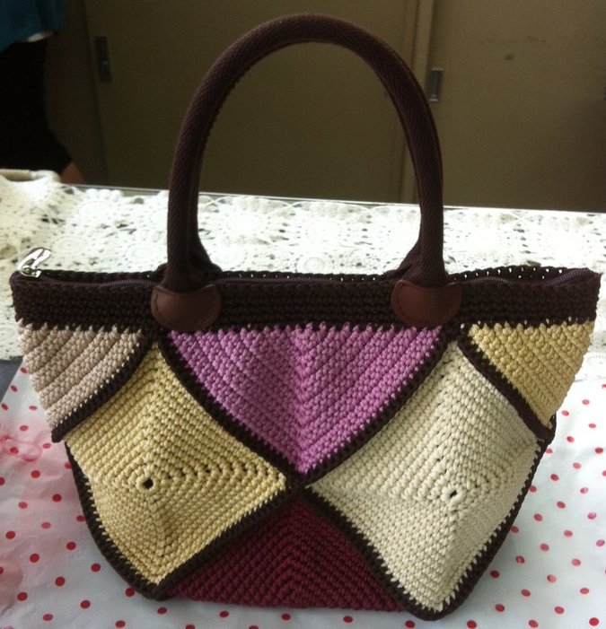 กระเป๋าถัก bag handmade รูปที่ 3