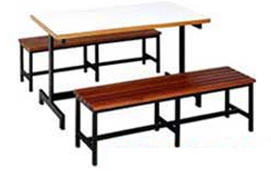 เก้าอี้พลาสติก โต๊ะเก้าอี้นักเรียนมอก. โต๊ะโรงอาหาร โต๊ะไม้ระแนง รูปที่ 1