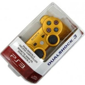 ขาย จอย PS3 จอยคอนโทรลเลอร์ สีเหลือง รูปที่ 1
