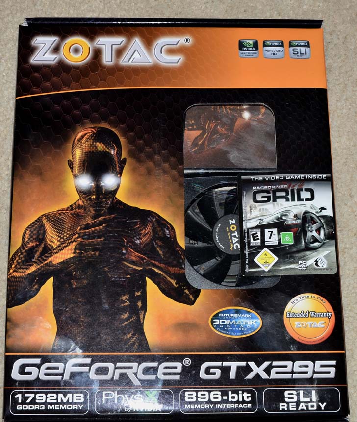 [ขาย] การ์ดจอ ZOTAC NVIDIA GeForce GTX 295 1.75 gb รูปที่ 1