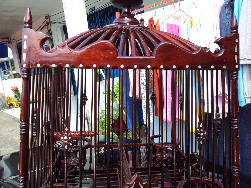 กรงนกหัวจุก ไม้รักเขาฝังมุก รูปที่ 4