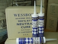 กาวซิลิโคนยาแนว ไม่มีกลิ่น ป้องกันเชื้อรา ใช้กับงานสุขภัณฑ์ wessbond silicone sealant neutral