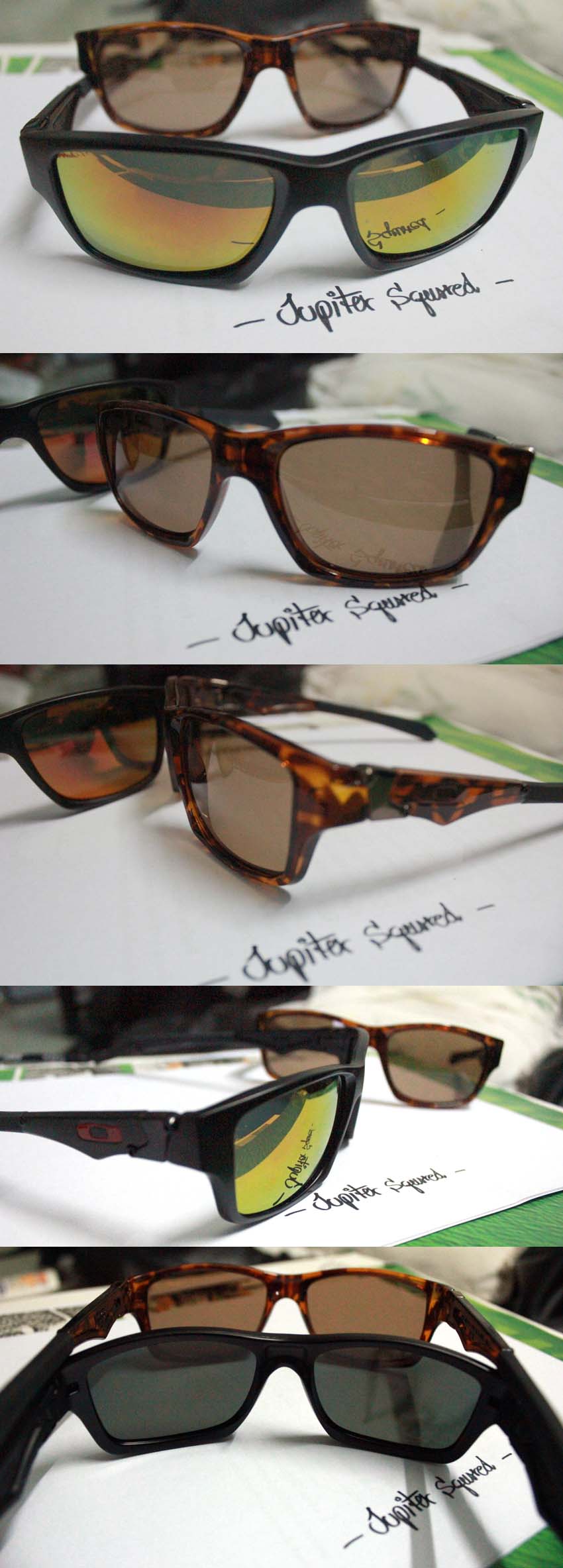 2xOakley Jupiter Squared Black Ink Red Iridium และ Tortoise Dark Bronze รูปที่ 1