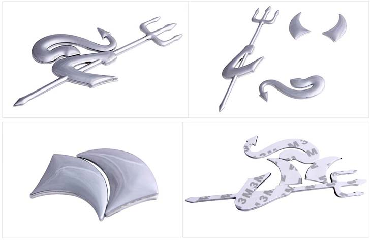 O21 สติ๊กเกอร์เดวิล 3D แต่งรถยนต์  รูปที่ 4