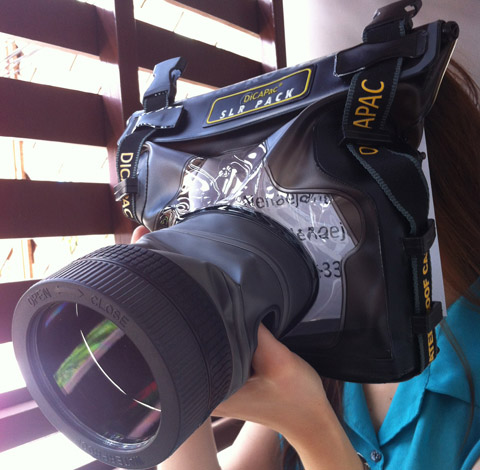 เคสกันน้ำสำหรับกล้อง DSLR ยี่ห้อ DiCAPac รุ่น WP-S10 รูปที่ 1