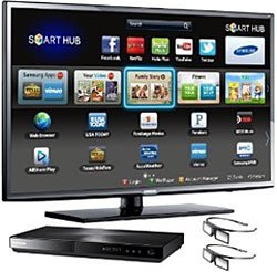 Samsung UN55EH6070 55-Inch 1080p 120Hz LED 3D HDTV with 3D Blu-ray Disc Player รูปที่ 1