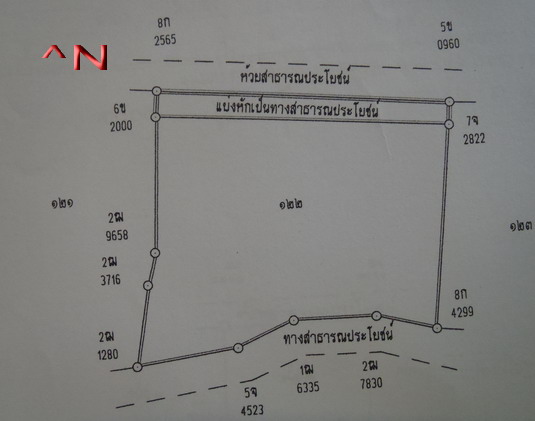 ขายที่ดินเปล่า หมู่บ้านเสี้ยวน้อย ชัยภูมิ 8 ไร่ 2 งาน 24 ตรว. รูปที่ 1