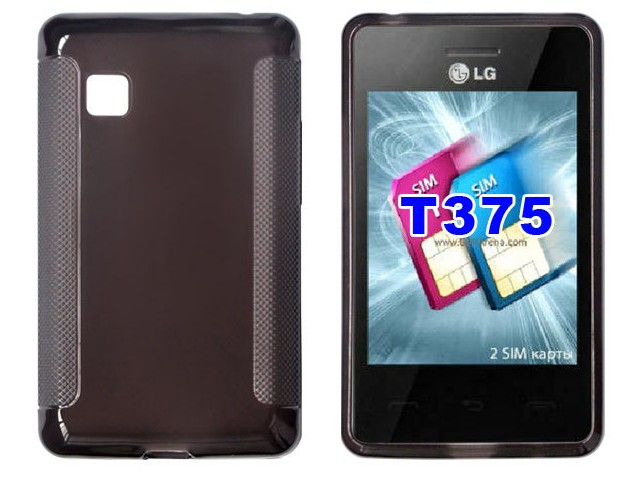 เคส LG Cookie smart T375 TPU Case and Cover สีดำ รูปที่ 1