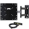 VideoSecu LCD LED TV Wall Mount Full Motion with Swivel Articulating Arm for 23-37 in
