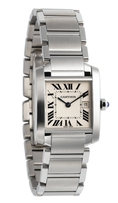 Great Cartier Midsize W51011Q3 Tank Francaise Stainless Steel Watch