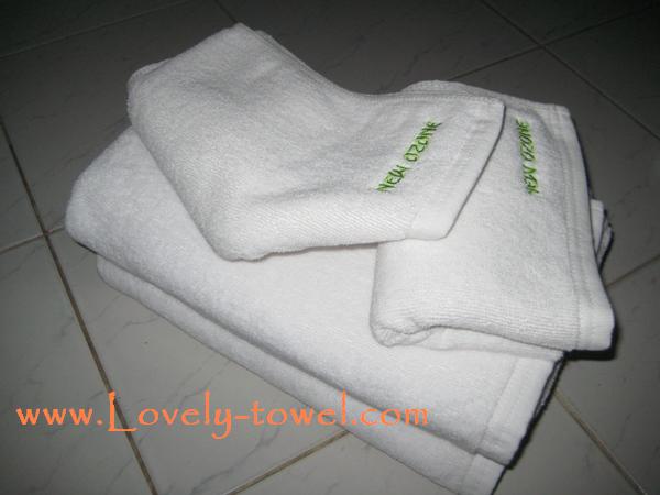 ผ้าขนหนูสำหรับโรงแรม รีสอทร์ สปา ด้ายคู่สีขาว มีหลายขนาด เนื้อนุ่ม เกรด A สอบถามเกี่ยวกับสินค้าได้ที่ 085-9228119 รูปที่ 3