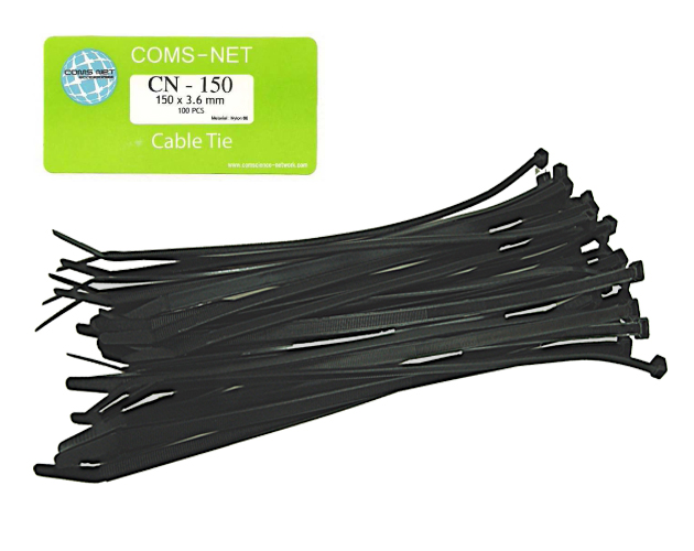 เคเบิ้ลไทร์ 6” (3.6 x 150 มม.) (C-NET Cable Tie) @ 15 บาท/ถุง (100 เส้น/ถุง) รูปที่ 3