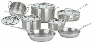 Low Price Cheap Cuisinart MCP-12 MultiClad Pro Stainless Steel 12-Piece Cookware Set รูปที่ 1