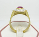 รูปย่อ แหวน ทับทิมพม่า กิมบ่อเซี่ยง ฝังเพชร งานเก่า นน.11.04 g รูปที่4