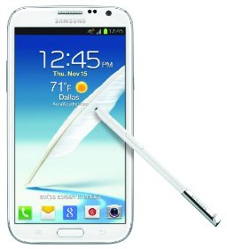 Samsung Galaxy Note II 4G Android Phone, White รูปที่ 1