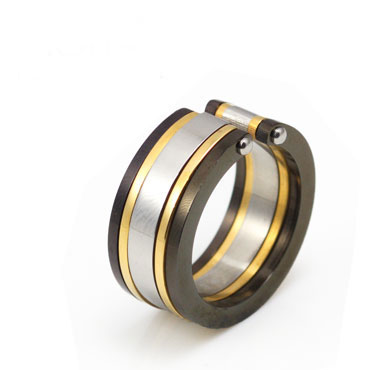 แหวนแฟชั่นเกรดAAA Striped Stainless Steel Ring แบรนด์ inori แท้ 100% ถูกกว่าช๊อป 40%-60% รูปที่ 1