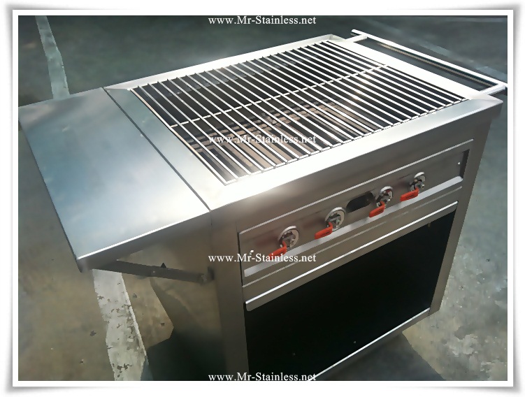 Mr.stainless ขายรถเข็นเตาย่างหินลาวา , เตาย่าง รถเข็น , เตาย่างอาหาร ซีฟู้ด รูปที่ 7