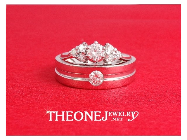  แหวนแต่งงาน แหวนหมั้น แหวนคู่ แหวนเพชร ราคากันเอง รูปที่ 1