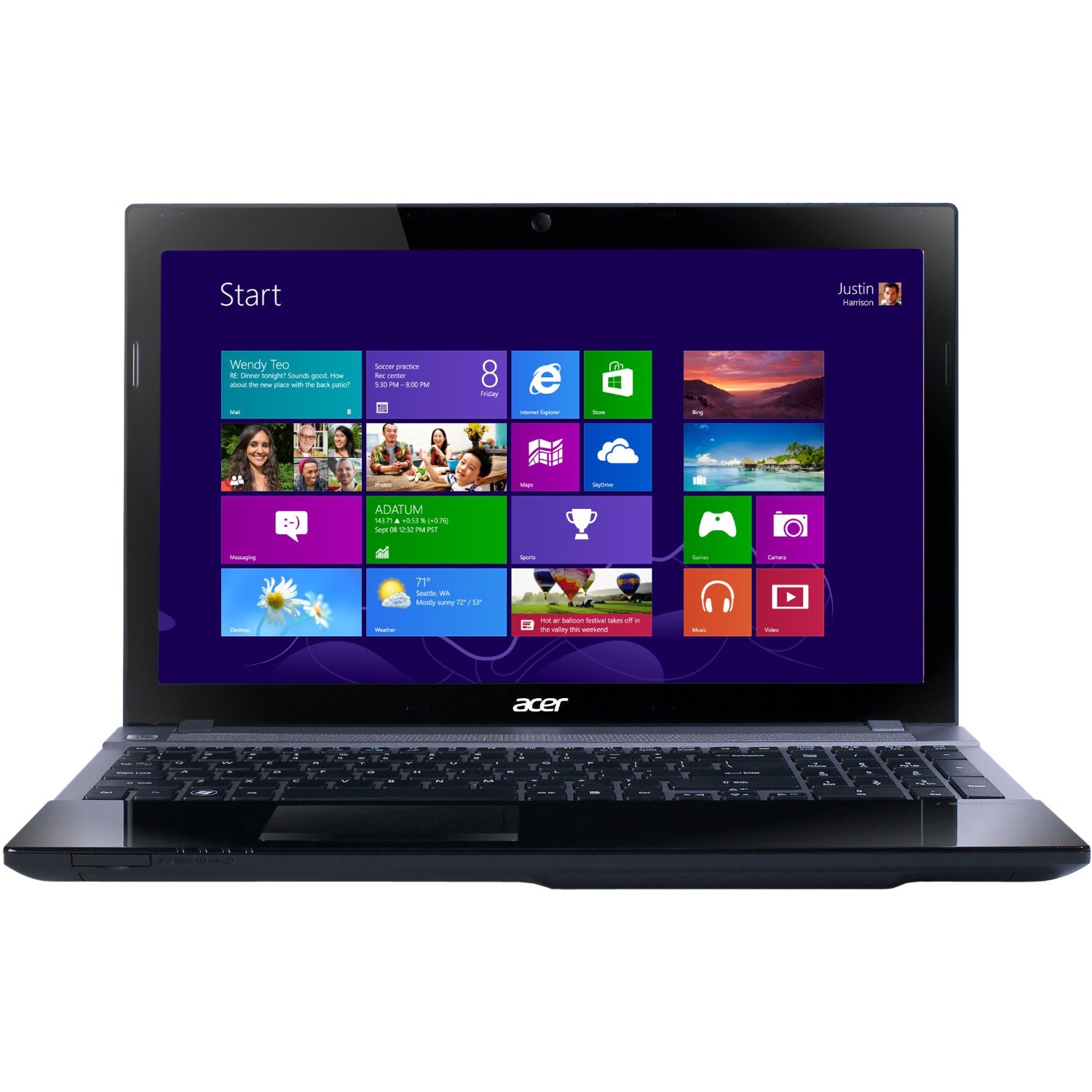 Huge Acer Aspire V3-571G 15.6-inch Laptop - Black รูปที่ 1