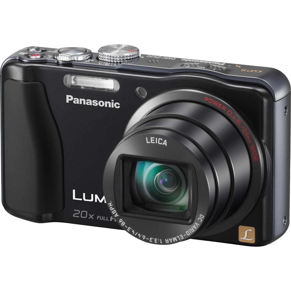Huge Panasonic Lumix ZS20 14.1 MP High Sensitivity MOS Digital Camera with 20x Optical Zoom (Black) รูปที่ 1