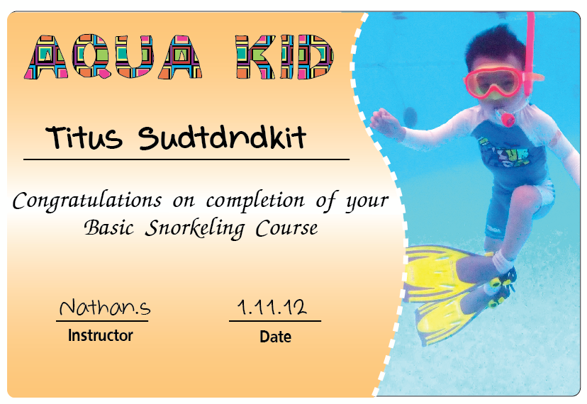 เรียน Snorkeling สำหรับเด็ก กับ AQUA KID  รูปที่ 1