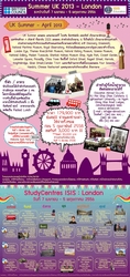 Summer UK 2013 - เรียนภาษาอังกฤษและทัศนศึกษา 4 สัปดาห์ (ระหว่างวันที่ 7 เมษายน - 5 พฤษภาคม 2556) ลอนดอน ประเทศอังกฤษ