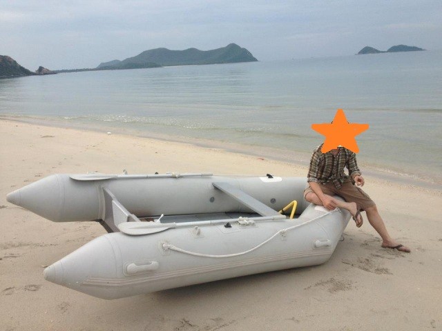 ขายเรือยาง Hypalon +หลังคาผ้าใบ โครงอลูมิเนียม พร้อมเครื่อง Yamabisi 15 hp 2 จังหวะ แถมอุปกรณ์ครบชุด รูปที่ 4