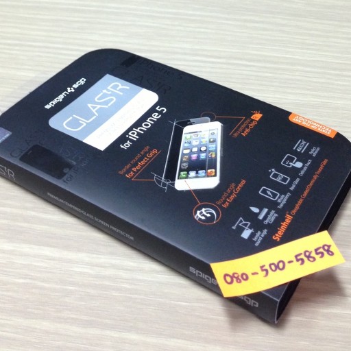 ขาย กระจกป้องกันรอยหน้าจอ SPIGEN SGP iPhone 5 Screen Protector GLAS.tR  รูปที่ 1