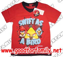 ขายเสื้อยืด Angry birds แองกี้เบิร์ด แองกรี้เบิร์ด แองกรี้เบิด แองกรีย์เบิร์ด เสื้อคอกลม เสื้อเด็ก เสื้อผ้าเด็ก รูปที่ 1