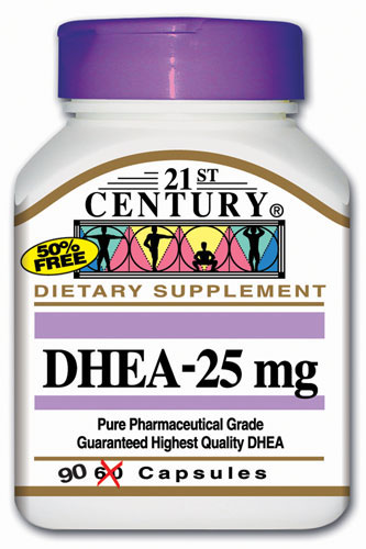 DHEA ขายส่งดีเอชอีเอ DHEA 25 mg ขนาด 90 เม็ดต่อขวด คุณภาพ pharmaceutical-grade จากสหรัฐอเมริกา  ขายส่งดีเอชอีเอ DHEA 25  รูปที่ 1