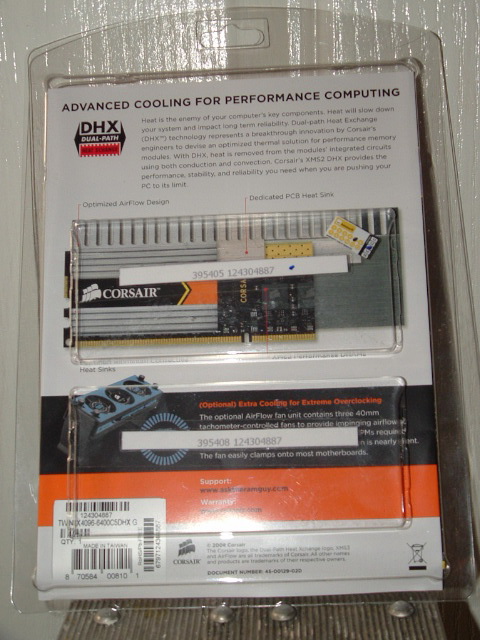 ขาย Ram Corsair DDR2 800 4GB = 2x2GB  Dual-Path รูปที่ 4
